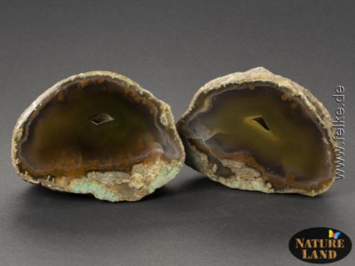 Achat Geode, Paar (Unikat No.27) - 1009 g