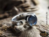 Silberring: Labradorit; Ring   18 mm