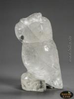Bergkristall Eule - Gravur (Unikat No.232) - 1243 g
