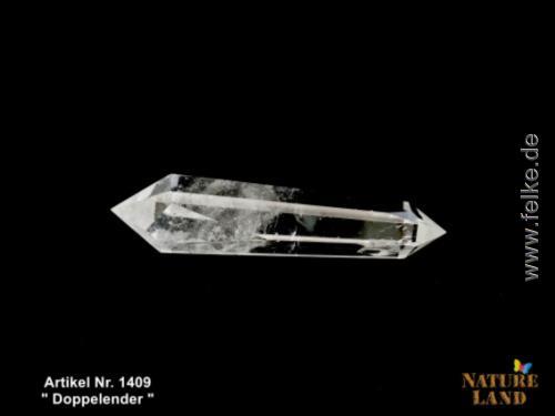 Bergkristall Doppelender (Unikat No.1409) - 146 g