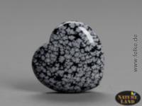Schneeflocken-Obsidian Herz (Unikat No.53) - 35 g