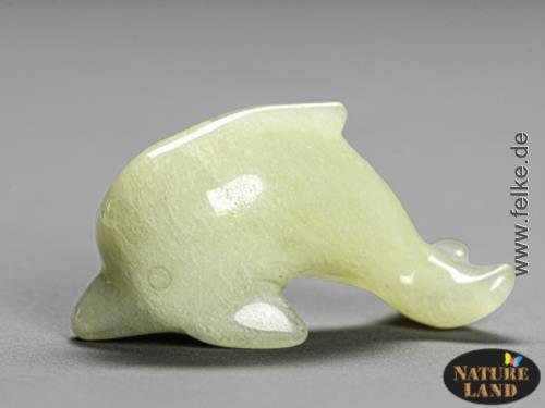 Jade Delfin - Gravur (Unikat No.01) - 100 g