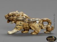 Landschafts Jaspis Tiger - Gravur (Unikat No.14) - 123 g
