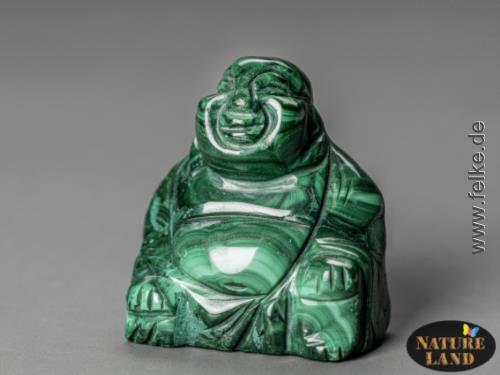 Malachit Buddha - Gravur (Unikat No.23) - 71 g