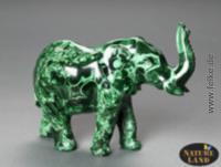 Malachit Elefant - Gravur (Unikat No.23) - 1339 g
