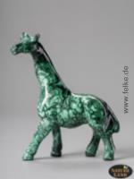 Malachit Giraffe - Gravur (Unikat No.24) - 538 g