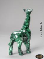 Malachit Giraffe - Gravur (Unikat No.24) - 538 g