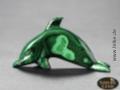Malachit Delfin - Gravur (No.14) - 109 g
