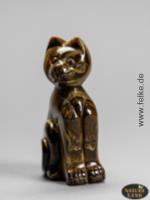 Tigerauge Katze - Gravur (Unikat No.15) - 120 g