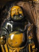Tigerauge Gravur - Buddha (Unikat No.16) - 1090 g