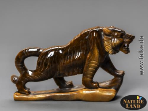 Tigerauge Tiger - Gravur (Unikat No.28) - 669 g