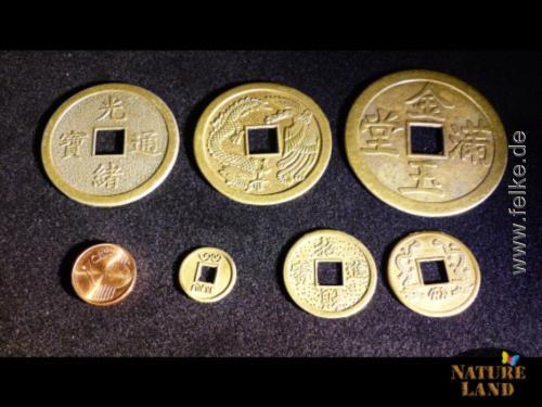 Chinesische Münzen Münze für gutes Glück Wohlstand Schutz Charme Quaste sp BXDE 