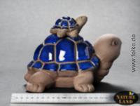 Schildkrte mit Kind -Glcksbringer- 'Feng Shui' Keramik (gross)