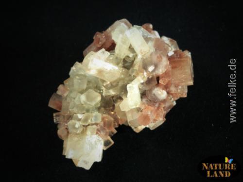 Aragonit - Rötlich braun mit hellen Kristallen