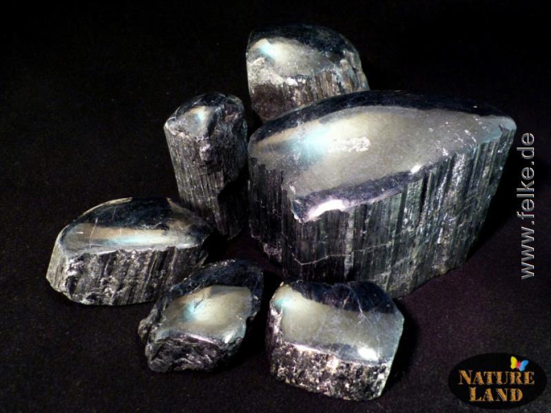 Turmalin schwarz Schörl Rohsteine Kristalle Wassersteine Mineralien40-60 mm