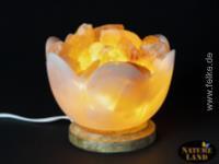 Salzkristall-Lampe 'Feuerschale'